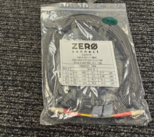 (QTY 3) Zero Connect 10m LC/UPC-LC/UPC OM3 Duplex Fiber Optic Patch Cable picture