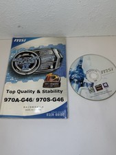 MSI 970A-G46 970S-G46 MS-7693 User Guide Manual + AMD Radeon Driver Utility Disc picture
