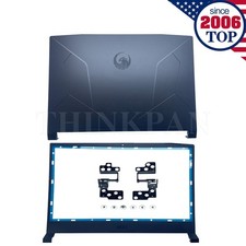 New LCD Back Cover+Bezel+Hinges+Screw for MSI Bravo 15 B5DD MS-158K 30758KA222 picture