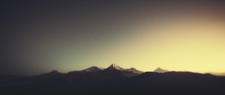 Landscape nature mountains dark Custom Gaming Mat Desk picture