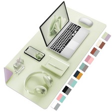 Double-Sided PU Leather Desk Pad - Non-Slip Large Mouse Pad & Desk Mat for Of... picture