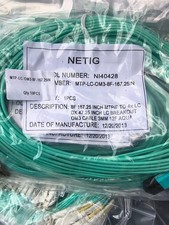 fiber optic patch cord, OM3 array cable MPO-LC multiple lengths $10 each or best picture
