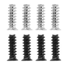 100Pcs (50pcs of Each Color) Computer Case Fan Screws Kit for DIY, Silver,Black picture