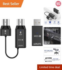 Wireless MIDI Adapter: Bluetooth 5-PIN DIN with USB for Low Latency Performance picture