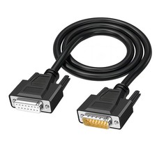 10FT 26AWG DB15 Male To Female RS232 Serial Extension Cable 15 Pin Cord picture