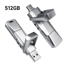 512GB Solid State USB Flash Drive Up to 550MB/s USB C & USB 3.2 Gen 2 Dual Drive picture