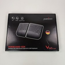 Perixx PERIBOARD-624B Wireless Ergonomic Split Keyboard Black US English picture