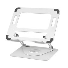 Laptop Stand for Desk Adjustable Height Computer Holder & 360° Rotating Base 17