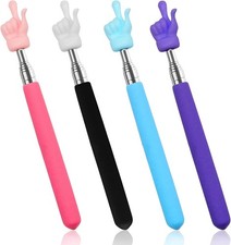 4Pcs Telescopic Teachers Pointer, Mini Extendable Hand Pointer Finger...  picture
