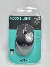 Logitech M330 Silent Plus Wireless Mouse 2.4GHz USB Nano Receiver 1000 DPI Black picture