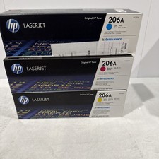 New Open Box HP 206A Original LaserJet Toner Cartridges (3-pack), W2110AM picture