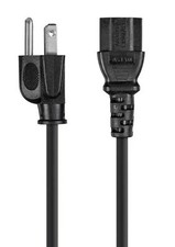 6' POWER CORD cable 3 Prong AC Plug to IEC C13 AWG18 pc amp rack MONOPRICE 5279 picture