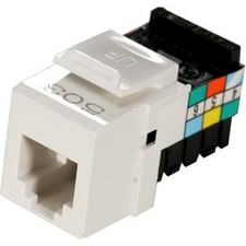 Leviton R04-41106-W Quickport Snap-In Design Modular Phone Jack - White picture
