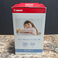 Canon KP-108IN Genuine SELPHY CP Dye-Sub Ink & Paper Set 108 Prints 4x6 picture