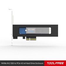 TOOLFREE NVMe M.2 to PCIe 4.0 x4 Adapter Card for 2230 2242 2260 2280 22110 picture