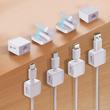 8-Pack Cable Organizers, Magnetic Cable Clips, Cable Holders White picture