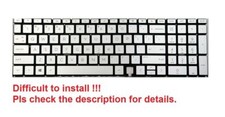 Original US Silver Backlit Keyboard for HP Envy 17m-ch0000 Backlight picture