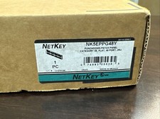 Panduit NetKey Punchdown Patch Panel Cat 5E, Flat 48-Port 2RU NK5EPPG48Y picture
