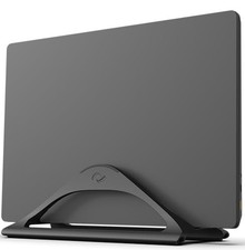 HumanCentric Vertical Laptop Stand for Desks Adjustable Matte Black MacBook picture