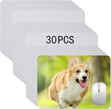 30 PCS White Mouse Pad for Heat Press Printing, Mousepad for Heat Transfer Craft picture