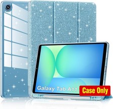 Shockproof Cover Case for Samsung Galaxy Tab A11 8.7 Inch 2025, Blue with Pencil picture