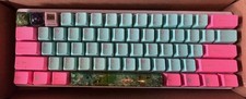 Vortex Pok3r Model VTG-6100 Custom Keyboard Miami Keycaps HandMade Koi Fish Keys picture