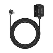 OBD2 Hardwire for Dash Camera,90 Degree Right Angle Micro USB to OBD-II Adapter, picture
