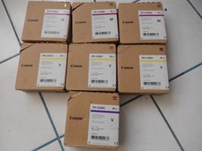 7 Canon Cartridges PFI-2100Y Yellow, PFI-2100M Magenta PFl-2300V Purple picture