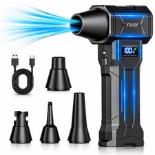 Handheld 4-Gear Powerful Blower Dust Blower, 120000RPM Fast Charge Cordless C... picture