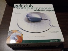 VNTG Perfect Solutions Golf Club Mouse with Mouse Pad USB Computer Novelty Decor picture