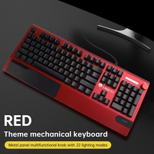 K1000 Mechanical Keyboard Wired 104-key Red Switches Gaming E-Sports Customized* picture