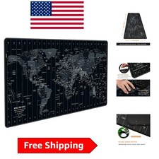 Extended Non-Slip Mouse Pad for Gaming and Office - 35.4 x 15.7 World Map picture