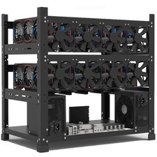 Durable Stainless Steel Mining Rig Frame - 2 ATX PSU Support,, picture