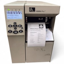 Zebra 105SL Plus Industrial Label Printer 102-801-00000 Ethernet USB - Tested picture