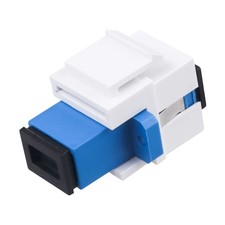 SC/UPC Fiber Optic Coupler Keystone Jack Modular Wall Plate Adapter 10 PCS picture