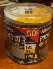Memorex 3” Pocket CD-R Blank Discs 50 Pack 185 Mb - 21 Minute 16X Multi Speed picture