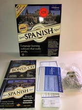 Transparent Language Learn SPANISH Now Version 8 PC/MAC w/ Mic (CDs NEW SEALED) picture