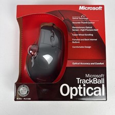 Microsoft Trackball Optical Mouse 1.0 USB Mouse Tested VGC picture