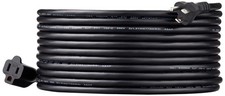 Amazon Basics Extension Cord 3 Prong Outlet Extender 25ft Black picture