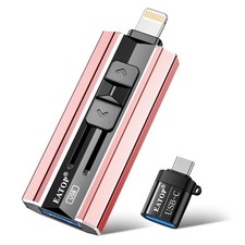 EATOP 256GB Flash Drive Intended for iPhone iPad, USB Photo 256GB, Rose Pink picture