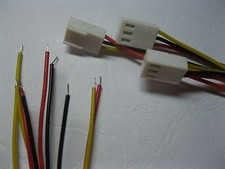 60 pcs 2510 Pitch 2.54mm 3 Pin Female Connector with 26AWG 30cm Leads Cable New picture