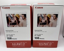 2 Pack Canon KP-108IN Selphy 4x6 Color Ink / Paper Sets picture