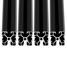 4 PCS 4040 TSlot Extruded Aluminum Profile 400mm Black Extrusion Hardware picture