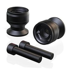 8MM Swingarm Spools Sliders Stand Universal M8 Compatible with Aluminum Black picture