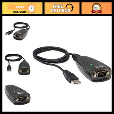 High-Speed USB to Serial Adapter, USB-A to DB9 RS232 Male, 3ft Cable, PC & Mac picture