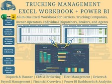 Trucking Operations Management Workbook & Power BI Analytics (Imperial) picture