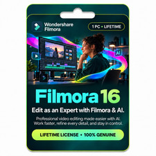 NEW : Wondershare Filmora 16 Video Editor for Windows Lifetime Perpetual DVD picture