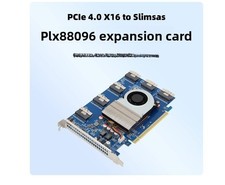 PEX88096 PLX88096 Expansion Card PCIe 4.0 x16 TO 6*SFF-8654 3*X16 6*X8 12*X4 picture