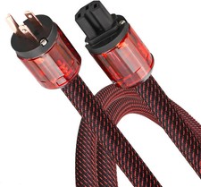 Audiocrast HPC01 Hifi Power Cable, 3.3Ft, 125V 15A, Hi-End Amplifier Power Cord picture