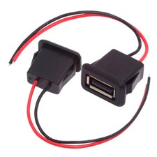 Cablecy 2pcs/set DIY OEM Type A Female Socket to 2Pin Open Cable Latch Mount picture